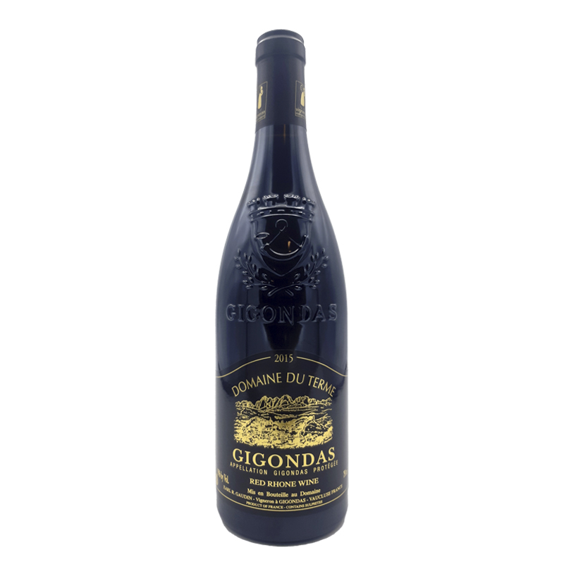 Vin rouge Gigondas - Domaine du Terme - Étiquette Noire